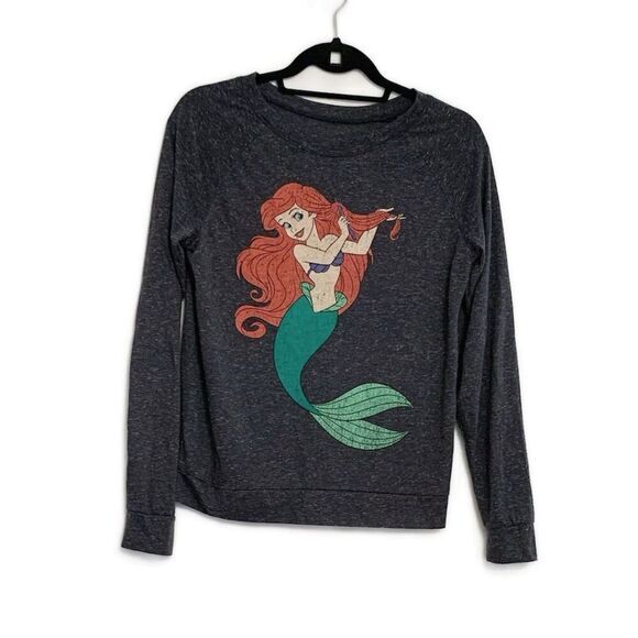 Disney Tops - Disney The Little Mermaid Ariel Graphic Long Sleeve Top Size Small Juniors